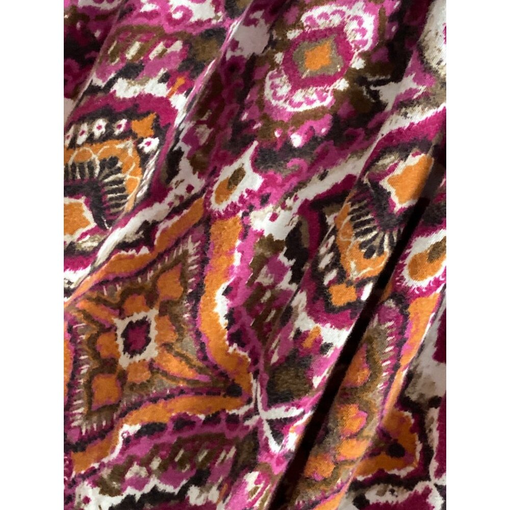 VTG Avenue Top Pink Orange SS Beaded Neckline Women 22/24 - Picture 2 of 8